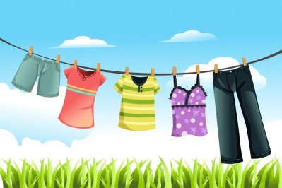 Clothes Drying on a Washing Line